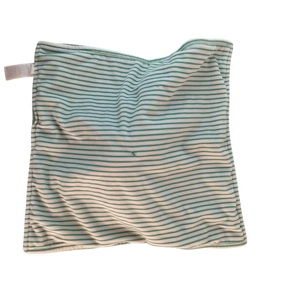 Carters Green Alligator Crocodile Lovey Security Blanket Stripes Pacifier Holder - Picture 3 of 6